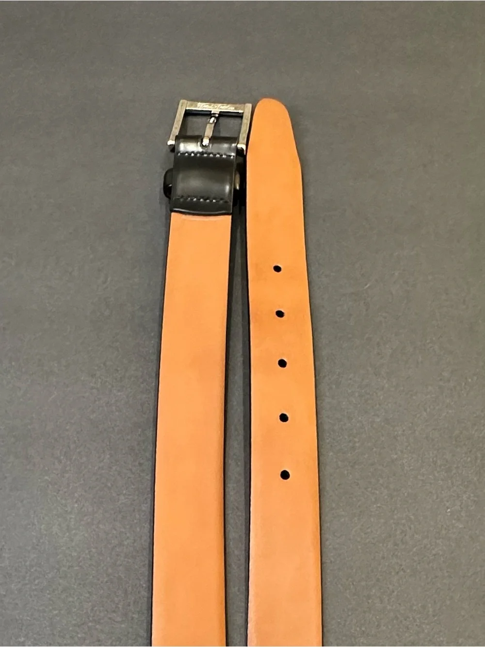 VTG 1990s-2000 Brooks Brothers Classic Black Smooth Leather Dress Belt Italy 40